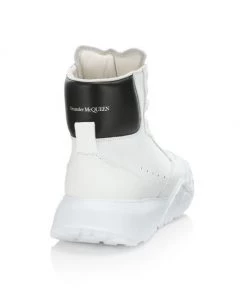 Alexander McQueen High-Top Court Leather Sneakers -Alexander McQueen Elegant store unnamed file 3428