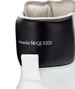Alexander McQueen High-Top Court Leather Sneakers -Alexander McQueen Elegant store unnamed file 3431
