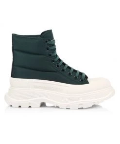 Alexander McQueen Puffer Tread Slick Ankle Boots