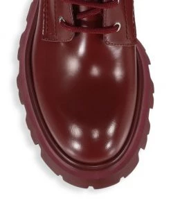 Alexander McQueen Tread Leather Lace-Up Combat Boots -Alexander McQueen Elegant store unnamed file 3447