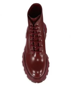 Alexander McQueen Tread Leather Lace-Up Combat Boots -Alexander McQueen Elegant store unnamed file 3448