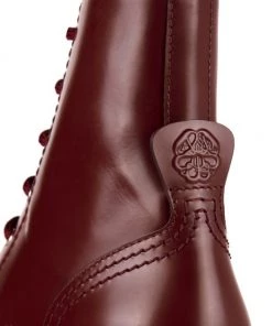 Alexander McQueen Tread Leather Lace-Up Combat Boots -Alexander McQueen Elegant store unnamed file 3449