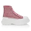 Alexander McQueen Tread Slick Glitter High-Top Boots
