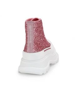 Alexander McQueen Tread Slick Glitter High-Top Boots -Alexander McQueen Elegant store unnamed file 3455
