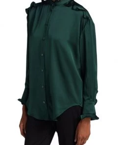 Alexander McQueen Ruffle Silk Blouse 8 Alexander McQueen Ruffle Silk Blouse -Alexander McQueen Elegant store unnamed file 3469