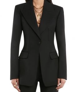 Alexander McQueen Corset Back Blazer -Alexander McQueen Elegant store unnamed file 3475