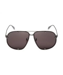 Alexander McQueen Studs 64MM Pilot Sunglasses