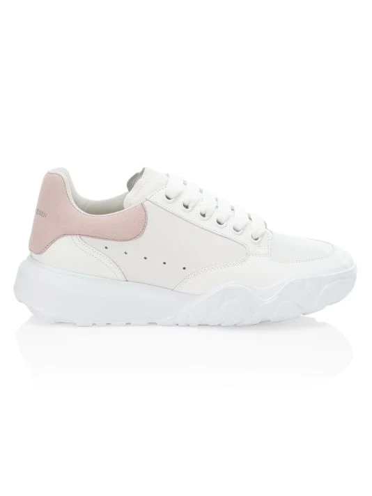 Alexander McQueen Women's Court Leather Sneakers Nude Multi 7 Alexander McQueen Women's Court Leather Sneakers Nude Multi - Image 7