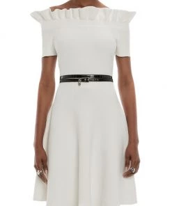 Alexander McQueen Off-The-Shoulder Dress