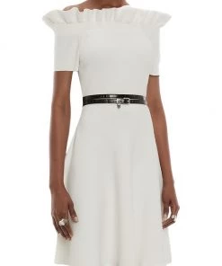 Alexander McQueen Off-The-Shoulder Dress -Alexander McQueen Elegant store unnamed file 3504