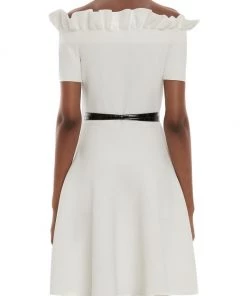 Alexander McQueen Off-The-Shoulder Dress -Alexander McQueen Elegant store unnamed file 3505