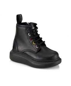 Alexander McQueen Little Kid's & Kid's Leather Oversized Boots For Kids