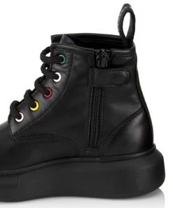 Alexander McQueen Little Kid's & Kid's Leather Oversized Boots For Kids -Alexander McQueen Elegant store unnamed file 3508