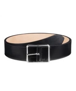 Alexander McQueen Engraved Buckle Leather Belt For Men