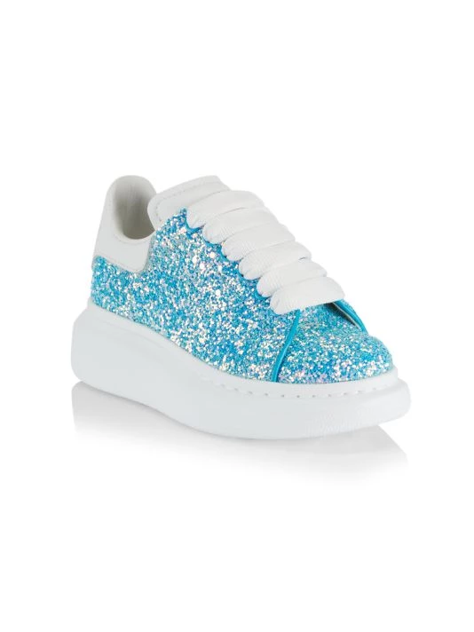 Alexander McQueen Little Girl's & Girl's Glitter Oversized Sneakers For Kids 1 Alexander McQueen Little Girl's & Girl's Glitter Oversized Sneakers For Kids