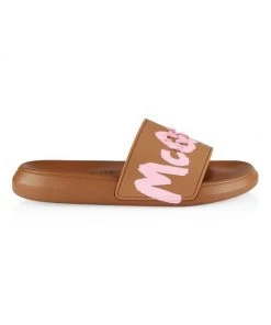 Alexander McQueen Graffiti Pool Slides Tundra Black -Alexander McQueen Elegant store unnamed file 3532