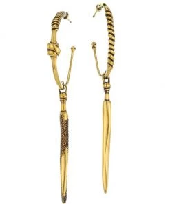 Alexander McQueen Twisted Knot Hoop Earrings