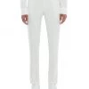 Alexander McQueen Wool Flat-Front Pre Pants For Men