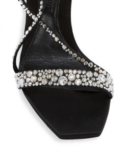 Alexander McQueen Crystal-Embellished Satin High-Heel Sandals Coral Crystal -Alexander McQueen Elegant store unnamed file 3590