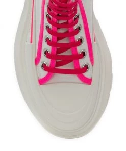 Alexander McQueen Neon Treadslick High-Top Sneakers -Alexander McQueen Elegant store unnamed file 361