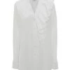 Alexander McQueen Asymmetric Ruffle Shirt