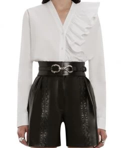 Alexander McQueen Asymmetric Ruffle Shirt 7 Alexander McQueen Asymmetric Ruffle Shirt -Alexander McQueen Elegant store unnamed file 3612