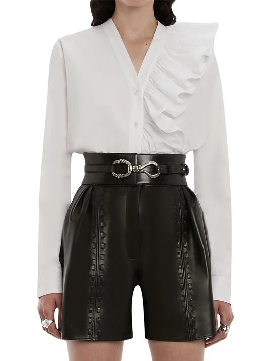 Alexander McQueen Asymmetric Ruffle Shirt 3 Alexander McQueen Asymmetric Ruffle Shirt - Image 3