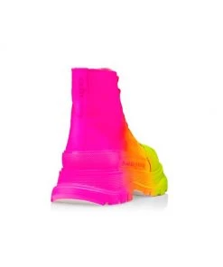 Alexander McQueen Ombré Treadslick High-Top Sneakers Yellow Orange Pink 10 Alexander McQueen Ombré Treadslick High-Top Sneakers Yellow Orange Pink -Alexander McQueen Elegant store unnamed file 3617