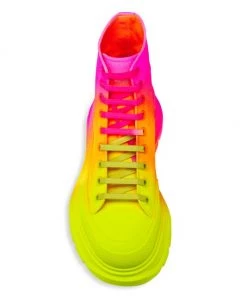 Alexander McQueen Ombré Treadslick High-Top Sneakers Yellow Orange Pink 12 Alexander McQueen Ombré Treadslick High-Top Sneakers Yellow Orange Pink -Alexander McQueen Elegant store unnamed file 3619