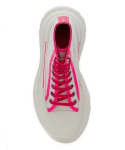 Alexander McQueen Neon Treadslick High-Top Sneakers -Alexander McQueen Elegant store unnamed file 362