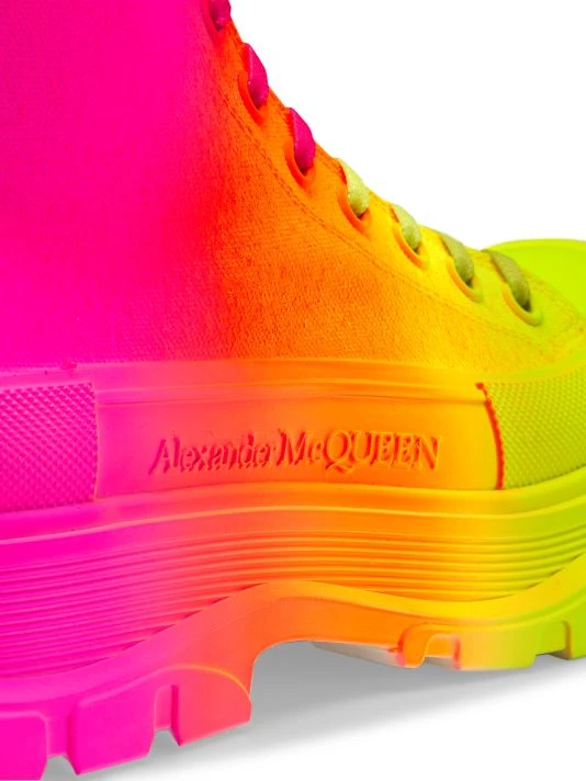 Alexander McQueen Ombré Treadslick High-Top Sneakers Yellow Orange Pink 6 Alexander McQueen Ombré Treadslick High-Top Sneakers Yellow Orange Pink - Image 6