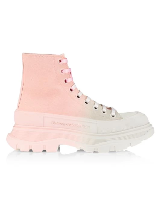 Alexander McQueen Ombré Treadslick High-Top Sneakers Yellow Orange Pink 8 Alexander McQueen Ombré Treadslick High-Top Sneakers Yellow Orange Pink - Image 8