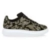 Alexander McQueen Oversized Embellished Leather Sneakers For Men