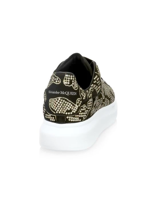 Alexander McQueen Oversized Embellished Leather Sneakers For Men 3 Alexander McQueen Oversized Embellished Leather Sneakers For Men - Image 3