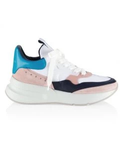 Alexander McQueen Mixed-Media Runner Sneakers For Men