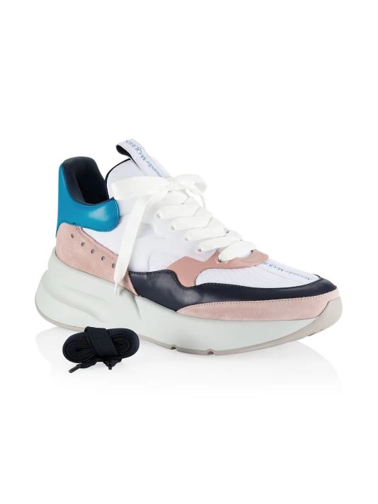 Alexander McQueen Mixed-Media Runner Sneakers For Men 6 Alexander McQueen Mixed-Media Runner Sneakers For Men - Image 6