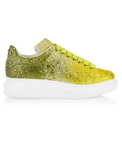 Alexander McQueen Degrade Crystal Oversized Sneakers Multi Gold -Alexander McQueen Elegant store unnamed file 3642