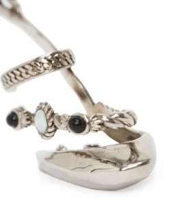 Alexander McQueen Goldtone, Moonstone & Pearl Earcuff -Alexander McQueen Elegant store unnamed file 366