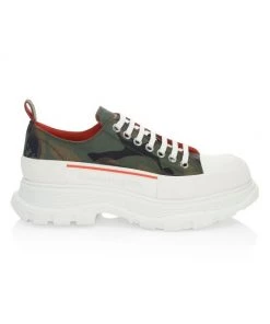 Alexander McQueen Treadslick Camouflage Low-Top Sneakers For Men