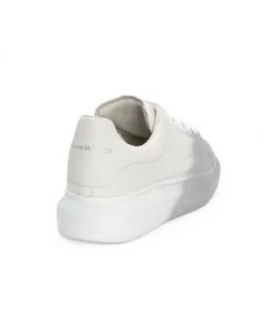 Alexander McQueen Oversized Spray Flocking Sneakers For Men White Blue -Alexander McQueen Elegant store unnamed file 3673
