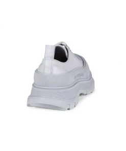 Alexander McQueen Tread Slick Leather Low-Top Sneakers For Men Lake Blue -Alexander McQueen Elegant store unnamed file 3682