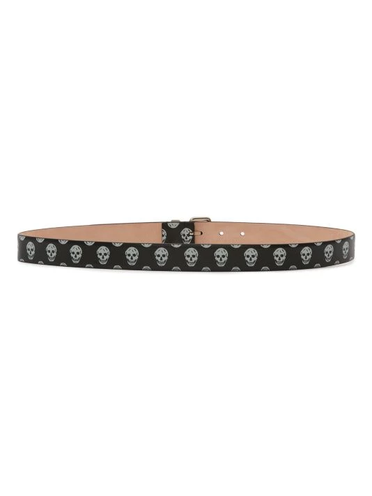 Alexander McQueen Leather Skull Logo Belt For Men 2 Alexander McQueen Leather Skull Logo Belt For Men - Image 2