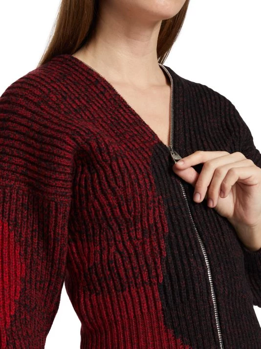 Alexander McQueen Wool Colorblock Zip Sweater 5 Alexander McQueen Wool Colorblock Zip Sweater - Image 5