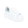 Alexander McQueen Kid's Oversized Lace-Up Leather Sneakers For Kids White Patchouli