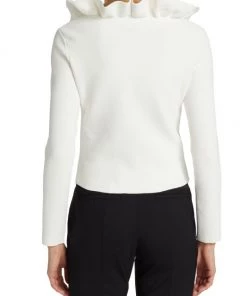 Alexander McQueen Ruffle Neck Sweater -Alexander McQueen Elegant store unnamed file 3702