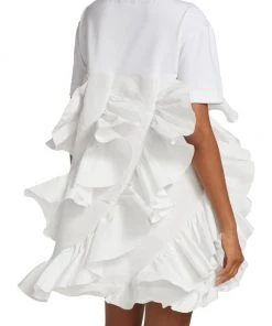 Alexander McQueen Ruffle-Embellished T-Shirt Minidress 11 Alexander McQueen Ruffle-Embellished T-Shirt Minidress -Alexander McQueen Elegant store unnamed file 371
