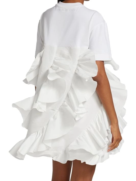Alexander McQueen Ruffle-Embellished T-Shirt Minidress 5 Alexander McQueen Ruffle-Embellished T-Shirt Minidress - Image 5