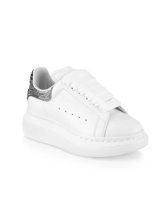 Alexander McQueen Little Kid's & Kid's Embellished Leather Oversize Sneakers For Kids 1 Alexander McQueen Little Kid's & Kid's Embellished Leather Oversize Sneakers For Kids