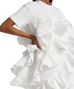 Alexander McQueen Ruffle-Embellished T-Shirt Minidress 12 Alexander McQueen Ruffle-Embellished T-Shirt Minidress -Alexander McQueen Elegant store unnamed file 372