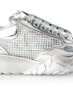 Alexander McQueen Court Holographic Low-Top Sneakers -Alexander McQueen Elegant store unnamed file 3726